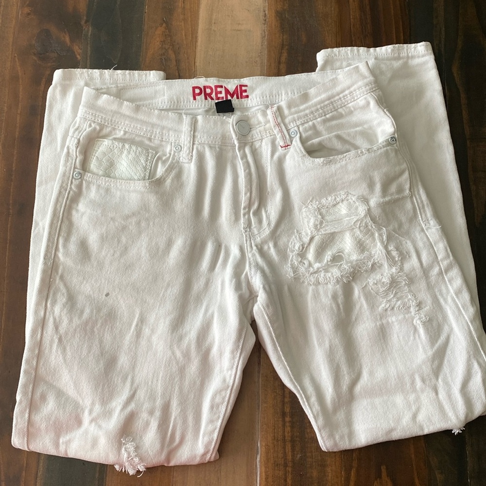Preme Skinny Men’s white Jeans